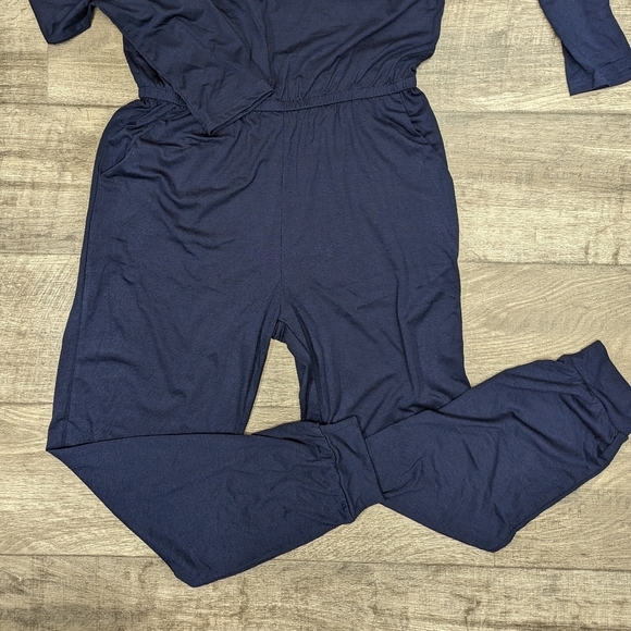 Prettygarden Crewneck Off Shoulder Jumpsuit - Picture 4 of 4